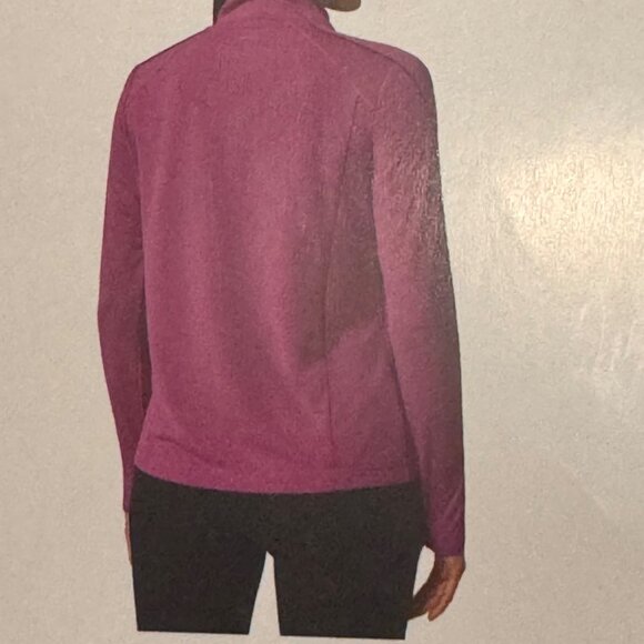 Mondetta Womens Top Long Sleeve Active Performance Pullover Medium 1/4 Zip Pink - Picture 7 of 10